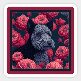 Рumi dog. Style vector (red version 2 pumi dog) Sticker